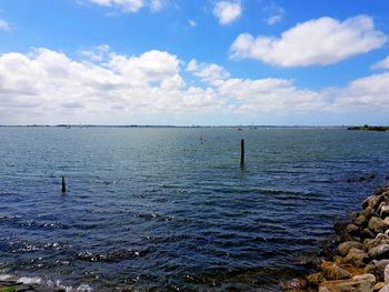 Scenic view of sea against sky