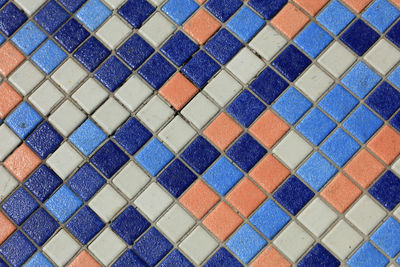 Full frame shot of tiled floor