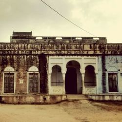 Low angle view of historical building