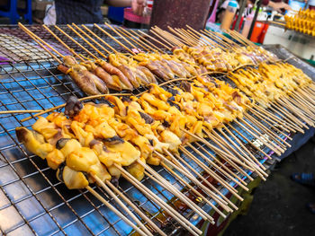 Fried squid with garlic pepper, thai street food