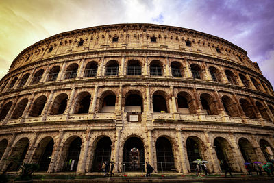 Low angle view of historical building against sky