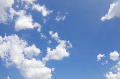 Low angle view of clouds in sky