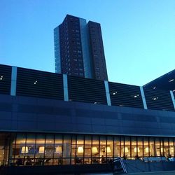 Low angle view of modern building