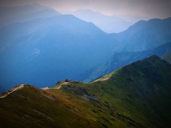 Scenic view of mountains