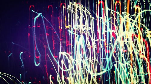 Light painting at night