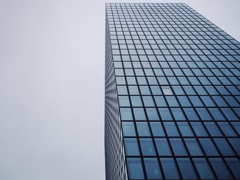 Low angle view of modern building against sky