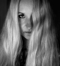 Close-up portrait of woman