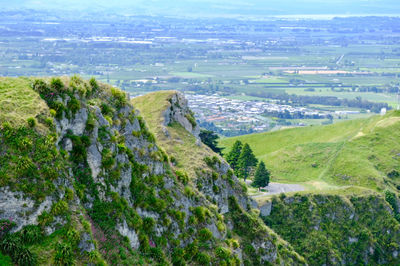 High angle view of landscape