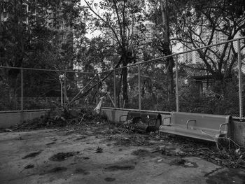 Abandoned house in forest