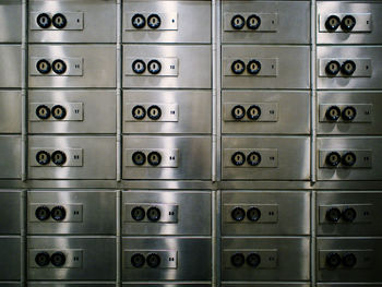 Full frame shot of lockers