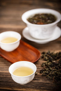 Close-up of tea on table