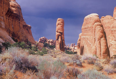 View of rock formations