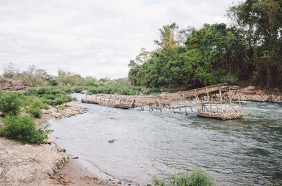 Scenic view of river against sky