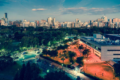 View of cityscape against sky