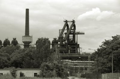 Factory against sky