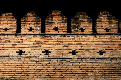 View of brick wall