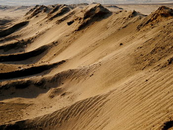 Aerial view of a desert