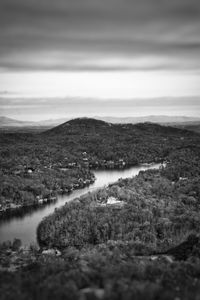 Scenic view of river against sky