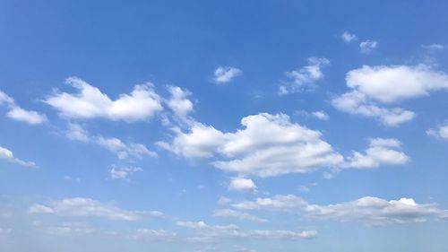 Low angle view of clouds in sky