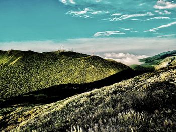 Scenic view of landscape against sky