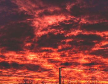 Scenic view of sky during sunset