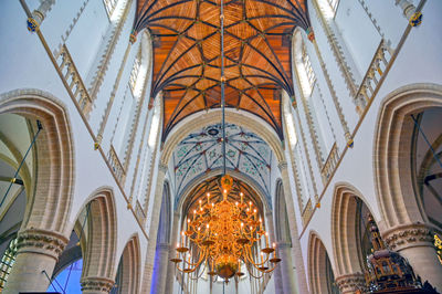 Low angle view of ceiling of building