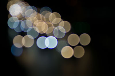 Defocused lights at night