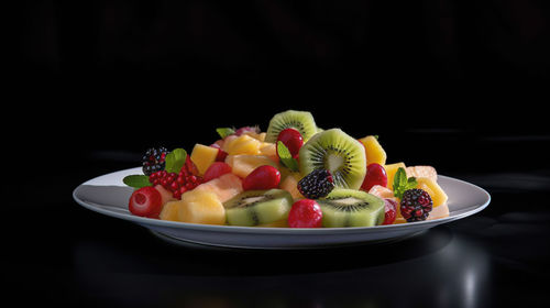 Close-up of food in bowl on table