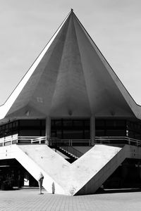 Low angle view of modern building