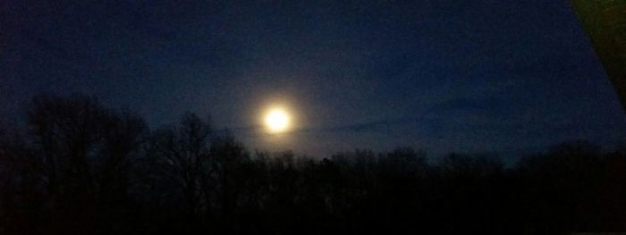 Scenic view of moon at night