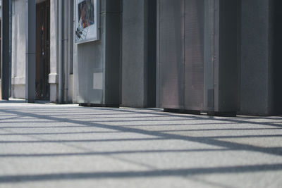 Sunlight falling on floor in building