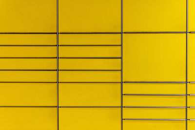 Full frame shot of yellow wall