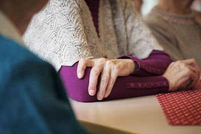 Close-up of hands