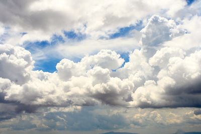 Aerial view of cloudscape