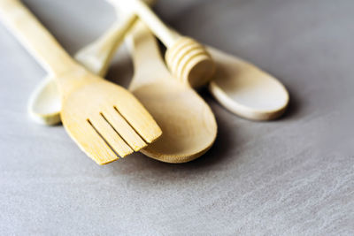 High angle view of bread on table