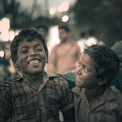 Portrait of smiling man outdoors