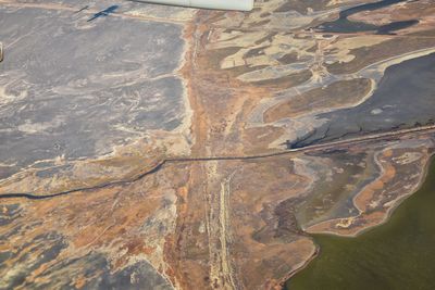 High angle view of lake