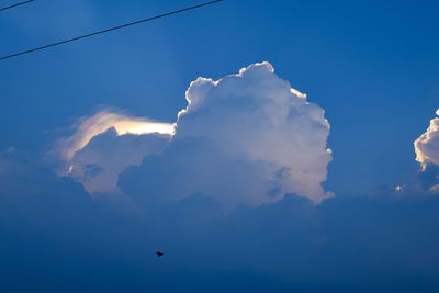 Low angle view of clouds in sky