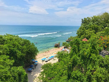 Scenic view of padang padang beah, bali