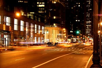 City street at night