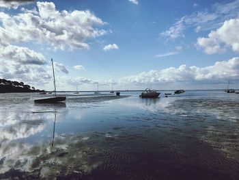 Scenic view of sea against sky