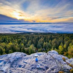 Scenic view of landscape against sky