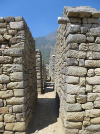 Ruins of stone wall