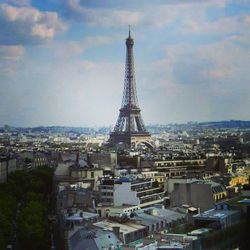 Eiffel tower with eiffel tower in background