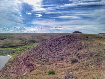 Scenic view of landscape against sky