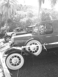 Close-up of car on table