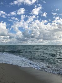 Scenic view of sea against sky