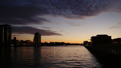 City at sunset