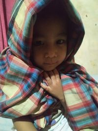 Portrait of cute girl