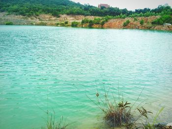 Scenic view of lake